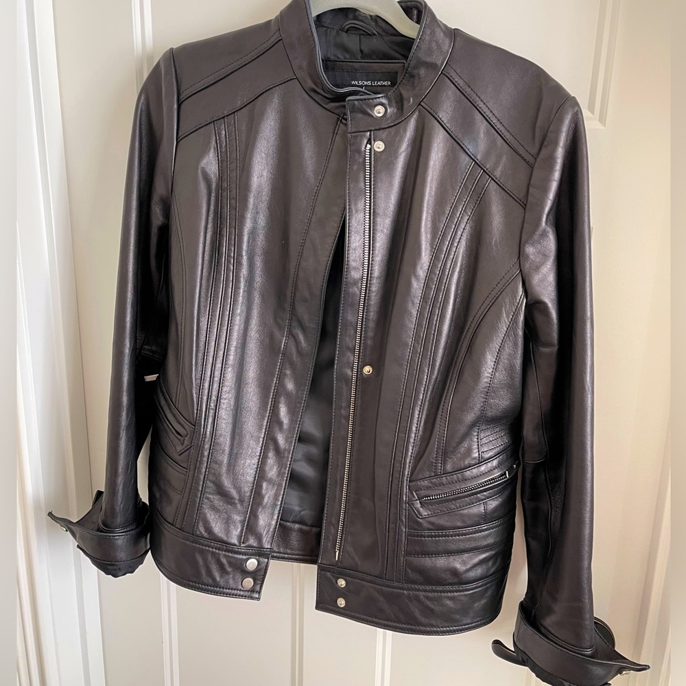 Women’s Wilsons Leather Scuba Jacket